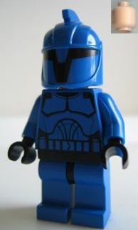 LEGO Minifigure -- Senate Commando - Plain Light Flesh Head-Star Wars / Star Wars Clone Wars -- SW0244a -- Creative Brick Builders